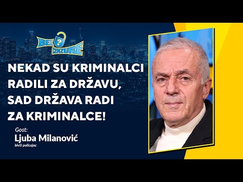 BEZ CENZURE | Ljuba Milanović | Nekad su kriminalci radili za državu, sad država radi za kriminalce!