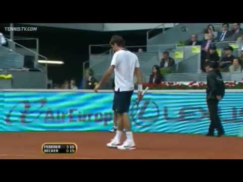 Federer & Gulbis Tuesday Day Highlights Madrid 2010