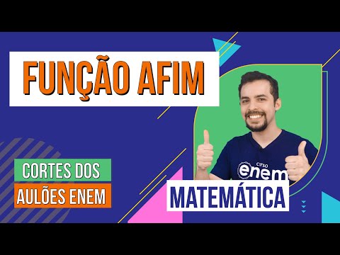 FUNÇÃO AFIM: cortes dos aulões do Enem | Matemática | Lucas Borguezan