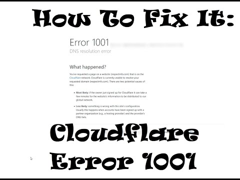 Error 1001