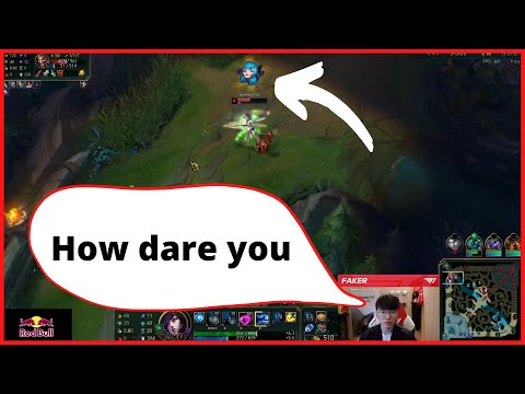 This Draven emoted Faker's Ahri