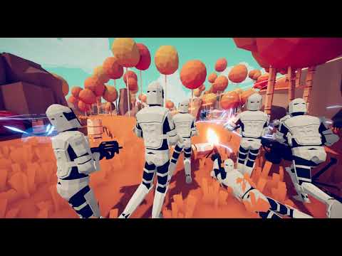 TABS Clone and Droid army Battle