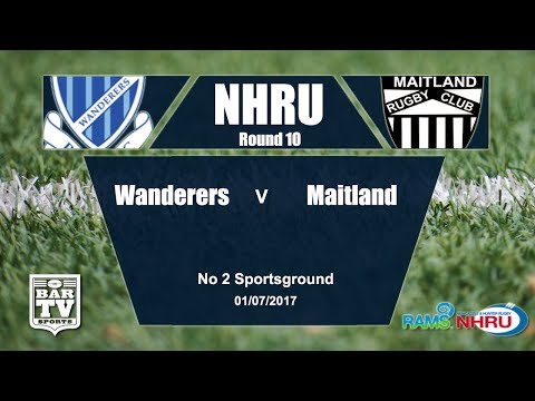 2017 RAMS NHRU Round 10 Delayed Stream - Wanderers v Maitland