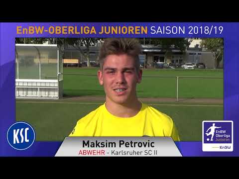 EnBW-Oberliga B-Junioren - Karlsruher SC II - Maksim Petrovic