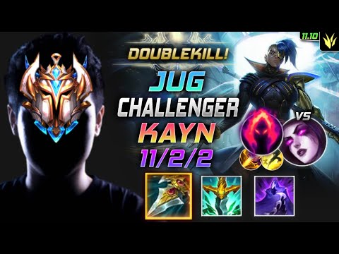 Challenger Kayn Jungle vs Morgana - 챌린저 정글 케인 템트리 룬 자객 수확 ケイン Каин 影流之镰 慨影 - LOL KR 11.10