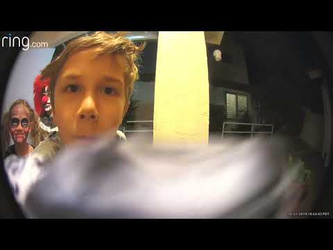 Trick or Treat as seen through my Ring Doorbell 10/31/19