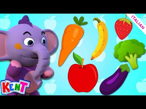 🍓🥦 Imparare Frutta E Verdura | Kent l'elefante Italiano | Cartoni Animati