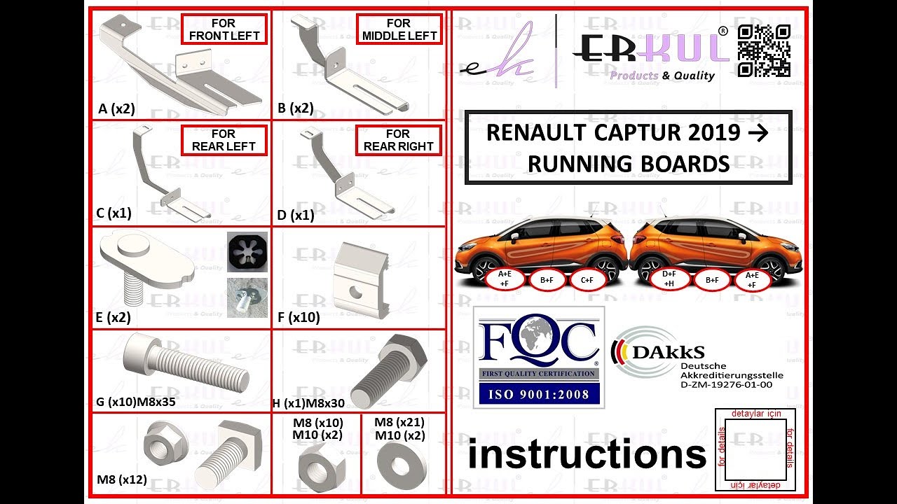 Боковые Подножки Duru (2 шт., Алюминий) Video 1