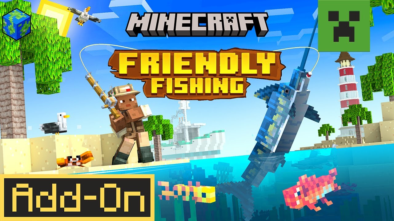 Minecraft x Friendly Fishing Add-On - YouTube