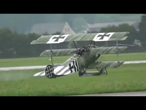 WORLD’S LARGEST Fokker Dr1 The  Red Baron WW I Dogfight Reenactment