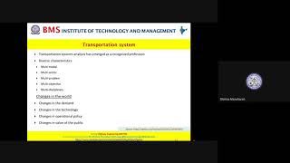 BMSIT CIVIL Lecture Mrs.Shimna Manoharan HWE Introduction to Transportation Engineering Module 1