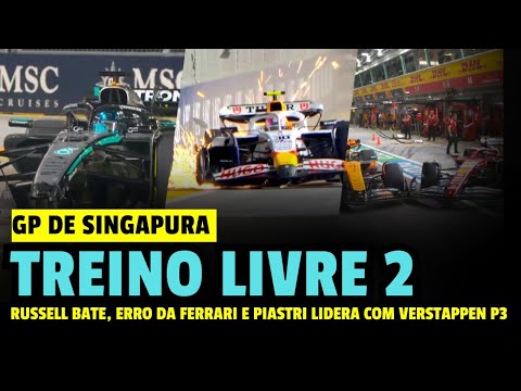 F1 2025 - SINGAPORE GP - RUSSELL CRASHES, FERRARI MISTAKS WITH LECLERC, VERSTAPPEN P3 AND PIASTRI...