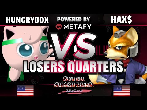 FPS4 Online - Liquid | Hungrybox (Jigglypuff) vs. EMG | Hax$ (Fox) - Melee Losers Quarterfinal