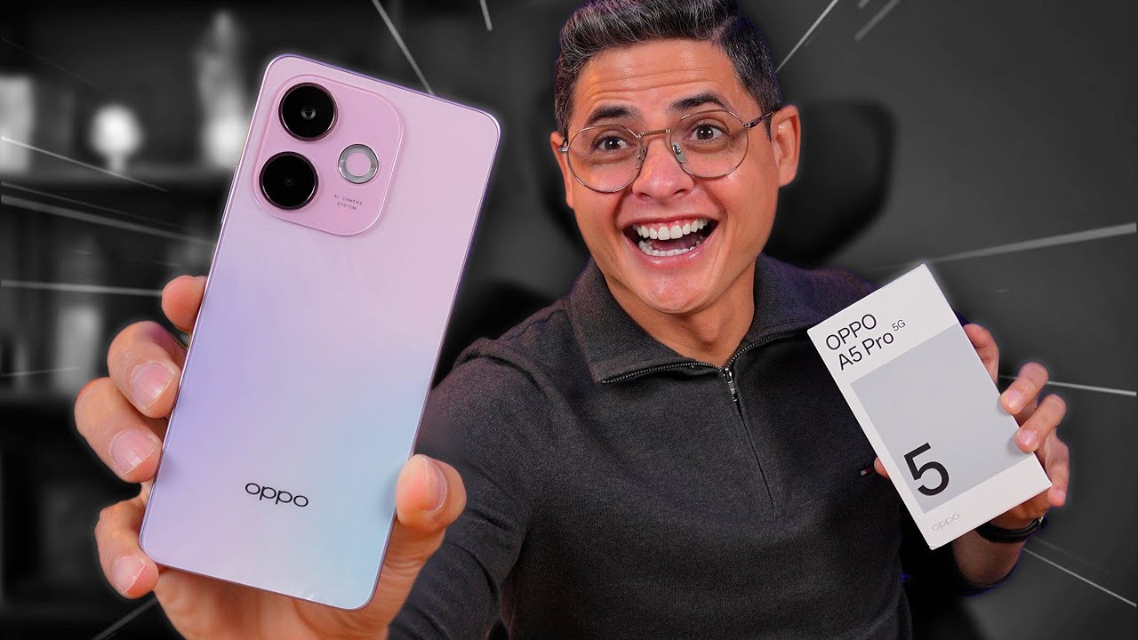Miniatura da avaliação em vídeo de Smartphone OPPO A5 256GB Roxo