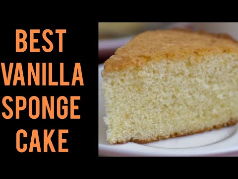 Super soft vanilla sponge cake recipe