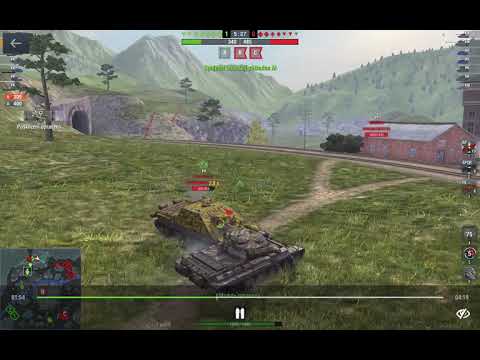 T-54 mod. 1 origin BLITZ 1200+ damage blocked ALMOST DEFEATED