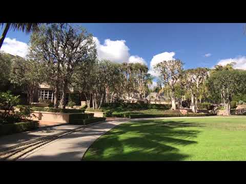 The formal gardens on 1.68 acres at Maison 808 the largest estate in Beverly Hills flats.