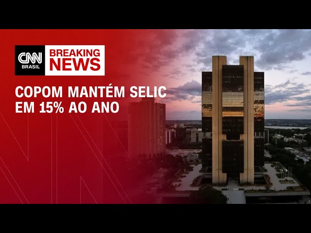Copom mantém taxa Selic em 15%, no maior nível desde 2006 | FECHAMENTO DE MERCADO