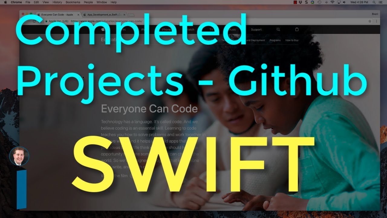 Project source code on Github - Intro to App Development with Swift
