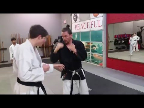 Circle Punches from Passai/Kusanku as Line-Cutting Strikes
