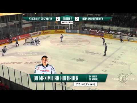 DEL2 (Playoff 1/4 Finale, Spiel 5): 21.03.2014 - Starbulls Rosenheim vs. Dresdner Eislöwen 4:3 n.V.