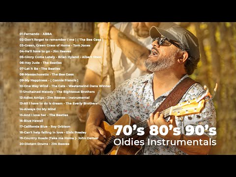 Oldies Instrumental Of The 70s 80s 90s . Old Songs But Goodies . Guitar Music