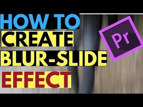 How to Create Push Slide Transition Effect With Motion Blur in Adobe Premiere Pro CC Tutorial