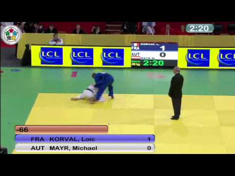 Judo Grand Slam Paris 2011: -66kg Michael Mair (AUT) - Loic Korval (FRA)
