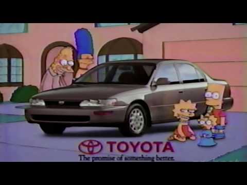 Toyota Corolla Simpsons commercial [1992]
