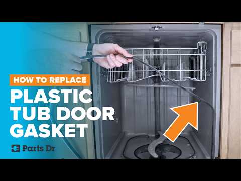 How to Replace Plastic Tub Door Gasket on Your GE Hotpoint Dishwasher Part # WD08X23476