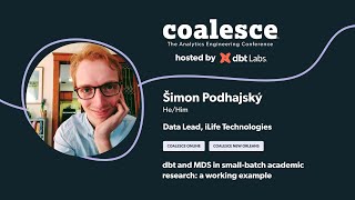 dbt and MDS in small-batch academic research: a working example