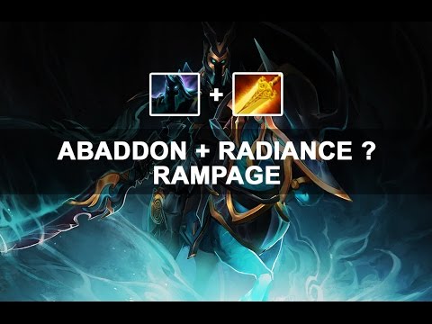 DOTA 2 : Abaddon + Radiance = Rampage
