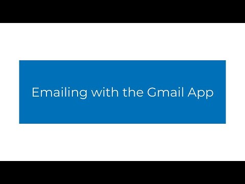 Emailing with Gmail for older adults
