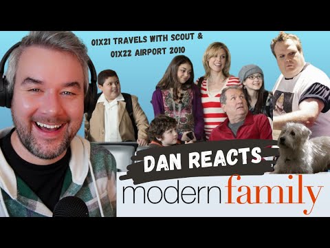 Travels With Scout & Airport 2010 | First time watching Modern Family 01 x 21 & 22