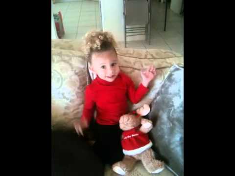 Aleah singing happy birthday!