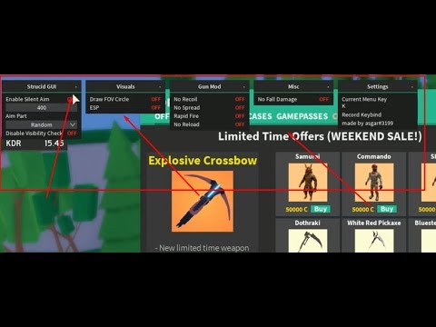 hitbox expander pastebin robux robar strucid kinderspiel disparar aimbot lanzamiento paredes erfolgreicher