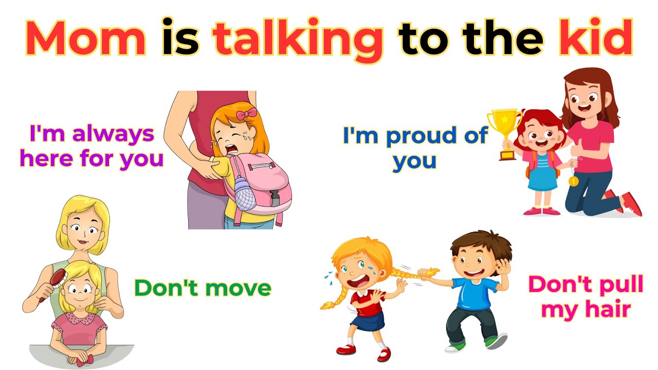 Mom is talking to the kid | Spoken English for kids | Daily use English sentences