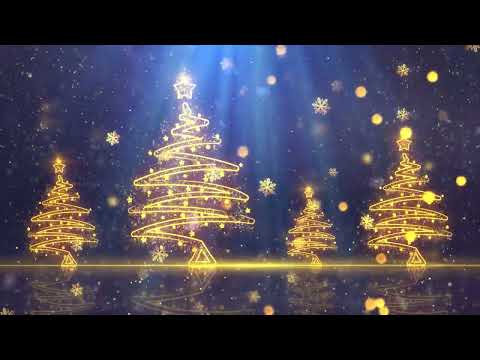 Christmas trees background | Glitters Christmas tree Loop