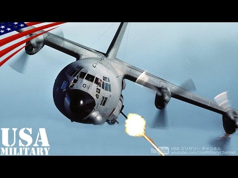 AC-130 Gunship - Fires 40mm Cannon & 105mm Howitzer