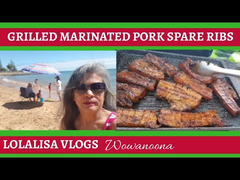 GRILLED MARINATED PORK SPARE RIBS