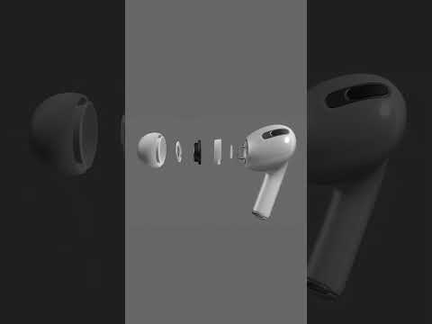 Airpods Exploded animation with Spline  #airpods #spline #Interactive  #interactive3d #3danimation