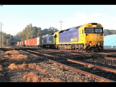 G519-BL33 on 7901V arrive at Dunolly.  18-05-19.   07.49.11.