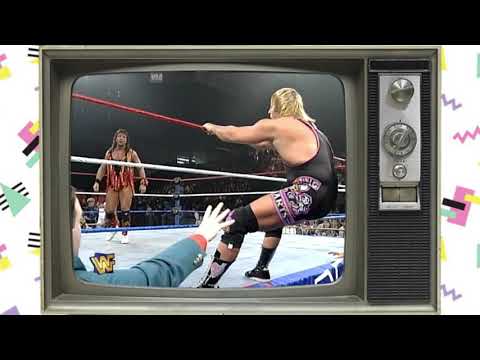 Owen Hart with some excellent selling during Raw is War October 1995