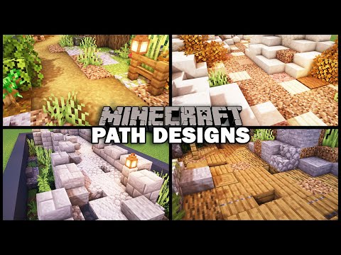 8 Awesome Minecraft Path Designs!
