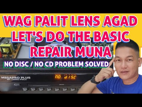 VIDEOKE NO DISC REPAIR | NO CD PLAYER REPAIR