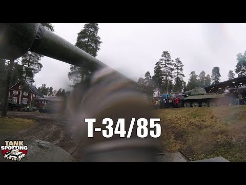 T-34/85 Combat Show #1 HULL CAM ACTION EDIT - Parola Kevätsawutus 2018