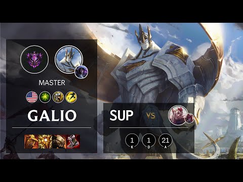 Galio Support vs Rakan - NA Master Patch 11.3