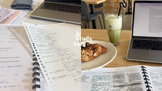 jc productive study vlog singapore 🍵🥐 | studying for mid years, permanent resident of nlb