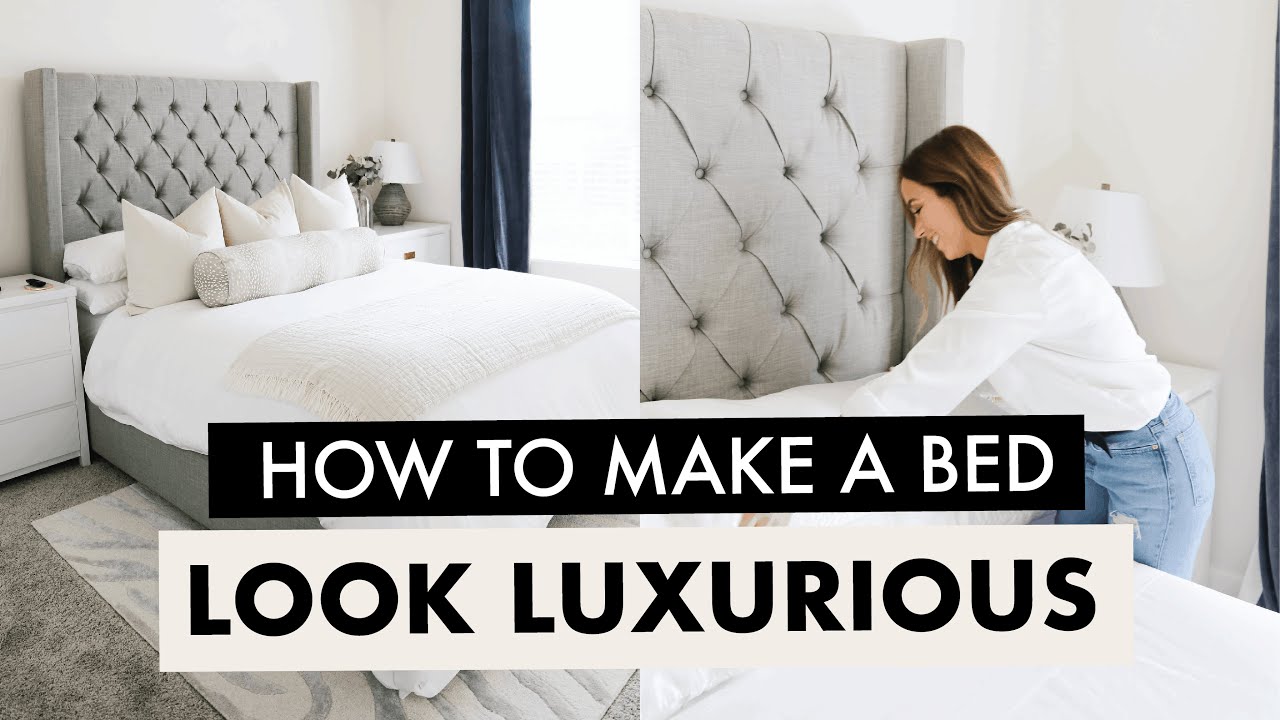 How To Make a Bed Look Luxurious (for cheap)