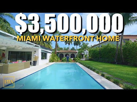 Inside a $3,500,000 WATERFRONT HOME IN MIAMI FLORIDA | Luxury Home Tour | Peter J Ancona